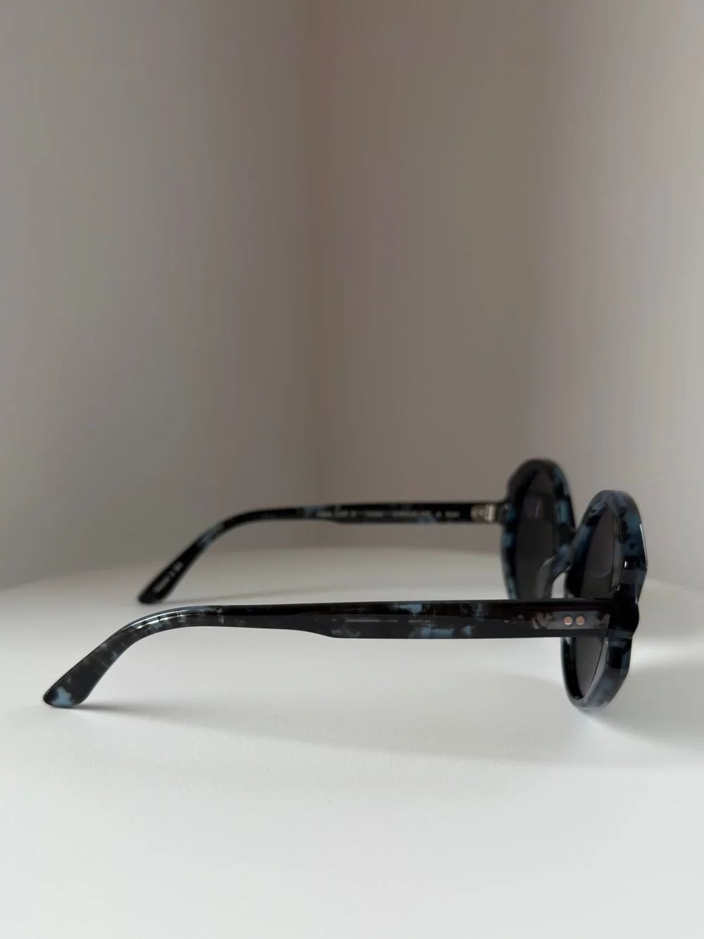 OLIVER GOLDSMITH Handmade ‘Circle Line’ Sunglasses in Rain